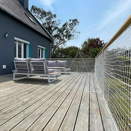 Ti Glas - La Maison Bleue Lanveoc Exterior photo